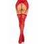 Чулки Leg Avenue Leg Avenue Lace thigh highs & garterbelt Red One Size - [Фото 3]
