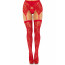 Чулки Leg Avenue Leg Avenue Lace thigh highs & garterbelt Red One Size - [Фото 4]