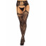 Чулки Leg Avenue French Rose Backseam Garter Belt Stockings Black One Size - [Фото 1]