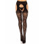 Чулки Leg Avenue Eyelet lace suspender hose Black One Size - [Фото 1]