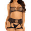 Комплект Leg Avenue Top and garter harness Black One Size - [Фото 4]