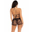 Комплект Leg Avenue Wrap Around Bra Top & Boy Shorts Black One Size - [Фото 3]