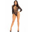 Боди Leg Avenue High neck lace bodysuit Black One Size - [Фото 4]