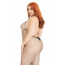 Бодистокинг Leg Avenue Racer neck bodystocking Black Queen Size - [Фото 4]