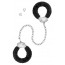 Поножи Fetish Tentation Adjustable metal and fur ankle cuffs - [Фото 1]