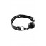 Кляп Fetish Tentation Premium Leather gag with silicone ball Black - [Фото 1]