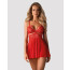 Бэби-долл Obsessive 838-BAB-3 babydoll & thong red S/M - [Фото 1]