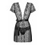 Пеньюар Obsessive Alluria peignoir & thong L/XL - [Фото 3]