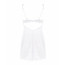 Сорочка Obsessive Amor Blanco underwire chemise & thong white S/M - [Фото 4]