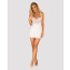 Сорочка Obsessive Amor Blanco underwire chemise & thong white S/M - [Фото 1]
