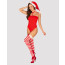 Боди Obsessive Kissmas teddy red L/XL - [Фото 1]