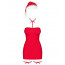 Сорочка Obsessive Kissmas chemise red 2XL/3XL - [Фото 3]