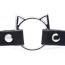 Чокер Master Series Kinky Kitty Ring Slim Choker - Black - [Фото 3]