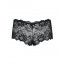 (SALE) Кружевные трусики-шортики Obsessive Idillia shorties black L/XL - [Фото 5]