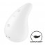 Вибратор для наружной стимуляции Satisfyer Dew Drop White, 2 мотора, 12 режимов, мягкий корпус - [Фото 1]