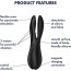 Клиторальный вибратор Satisfyer Threesome 2 Black, 3 гибких пальчика, 3 мотора - [Фото 6]