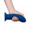 Двухслойный дилдо Adrien Lastic Hitsens 1 Blue, подходит для страпона, диаметр 4,5 см, длина 17,7 см - [Фото 4]
