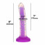 Светящийся в темноте фаллоимитатор ADDICTION Rave 8″ Glow in the Dark Dildo Purple Confetti , 20,3 см - [Фото 4]