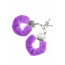 Наручники S Pleasures Furry Cuffs Purple с пушистой отделкой, 2 ключа в комплекте - [Фото 1]