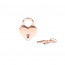 Замочек Liebe Seele Heart Shape Padlock Rose Gold (2 шт) - [Фото 1]