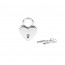 Замочек Liebe Seele Heart Shape Padlock Silver (2 шт) - [Фото 1]
