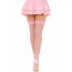 Чулки-сетка Leg Avenue Nylon Fishnet Thigh Highs One size, Pink, мелкая сетка - [Фото 2]