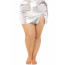 Колготки Leg Avenue Rhinestone micro net tights Plus size Caramel, мелкая сетка, стразы - [Фото 1]