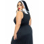 Костюм монашки-грешницы Leg Avenue Sultry Sinner 1X-2X, платье, головной убор, воротник - [Фото 4]