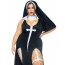 Костюм монашки-грешницы Leg Avenue Sultry Sinner 1X-2X, платье, головной убор, воротник - [Фото 1]