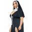 Костюм монашки-грешницы Leg Avenue Sultry Sinner 1X-2X, платье, головной убор, воротник - [Фото 3]