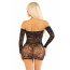Платье Leg Avenue Seamless Off The Shoulder Mini Dress One Size, Black - [Фото 3]