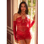 Платье Leg Avenue Seamless Off The Shoulder Mini Dress One Size, Red - [Фото 2]