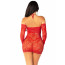 Платье Leg Avenue Seamless Off The Shoulder Mini Dress One Size, Red - [Фото 3]