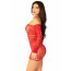 Платье Leg Avenue Seamless Off The Shoulder Mini Dress One Size, Red - [Фото 5]