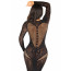 Платье Leg Avenue Lace and Net Bodycon Gown One Size, Black - [Фото 6]