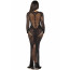Платье Leg Avenue Lace and Net Bodycon Gown One Size, Black - [Фото 5]