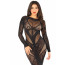 Платье Leg Avenue Lace and Net Bodycon Gown One Size, Black - [Фото 1]