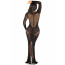 Платье Leg Avenue Lace and Net Bodycon Gown One Size, Black - [Фото 3]