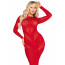 Платье Leg Avenue Lace and Net Bodycon Gown One Size, Red - [Фото 5]
