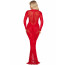 Платье Leg Avenue Lace and Net Bodycon Gown One Size, Red - [Фото 3]