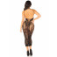 Платье Leg Avenue Rhinestone Lace and Net Bodycon Dress One Size, Black - [Фото 4]