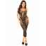 Платье Leg Avenue Rhinestone Lace and Net Bodycon Dress One Size, Black - [Фото 5]