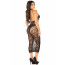 Платье Leg Avenue Rhinestone Lace and Net Bodycon Dress One Size, Black - [Фото 3]