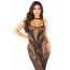 Платье Leg Avenue Rhinestone Lace and Net Bodycon Dress One Size, Black - [Фото 1]