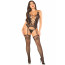 Комплект Leg Avenue Cami Garter with Stockings and String One Size, Black - [Фото 5]