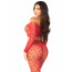 Комплект Leg Avenue Off The Shoulder Top and Footless Tights One Size, Red - [Фото 4]