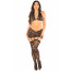 Комплект Leg Avenue Bra Top, Garter Skirt and Stockings One Size, Black - [Фото 4]
