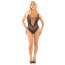 Боди Leg Avenue Rhinestone Net and Lace Bodysuit One Size, Black - [Фото 6]