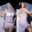 Эротический костюм невесты JSY P61129 Plus Size - [Фото 6]