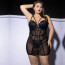 Платье JSY P61150 Black Plus Size - [Фото 5]